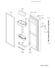 Схема №9 WRED 58SL с изображением Дверь для холодильника Whirlpool 480132101885