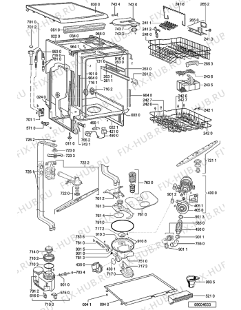 Схема №2 ADP 6835 WH с изображением Обшивка для посудомойки Whirlpool 481245372941