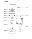 Схема №4 DO546838/700 с изображением Крышка чаши для электрокомбайна Tefal MS-8030000167