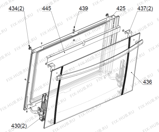 Взрыв-схема вытяжки Gorenje C9650U  A42002024 NO   -White FS 60 (182571, A42002024) - Схема узла 04