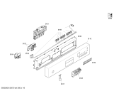 Схема №4 SE34M550II с изображением Панель управления для электропосудомоечной машины Siemens 00665125