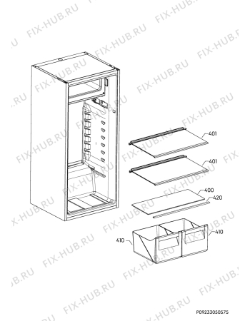 Взрыв-схема холодильника Novamatic EKI1227R - Схема узла Internal parts