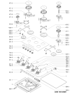 Схема №1 GOS 7513/WH с изображением Накладка для плиты (духовки) Whirlpool 481010704248