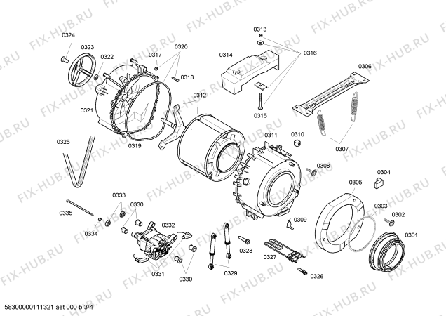 Схема №3 WAG16260IN с изображением Модуль управления для стиралки Bosch 00707250