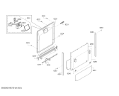 Схема №6 SN636X02CE с изображением Передняя панель для посудомойки Siemens 11019456