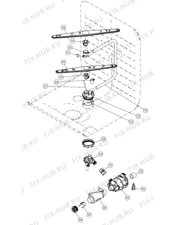 Взрыв-схема посудомоечной машины Gorenje DM 17 SF   -White Bi (900000989, DW20.1) - Схема узла 03