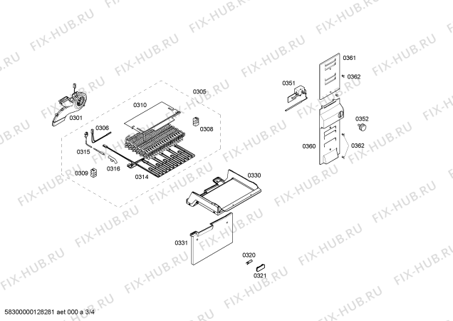 Схема №3 KG39NX72 с изображением Дверь для холодильной камеры Siemens 00244987