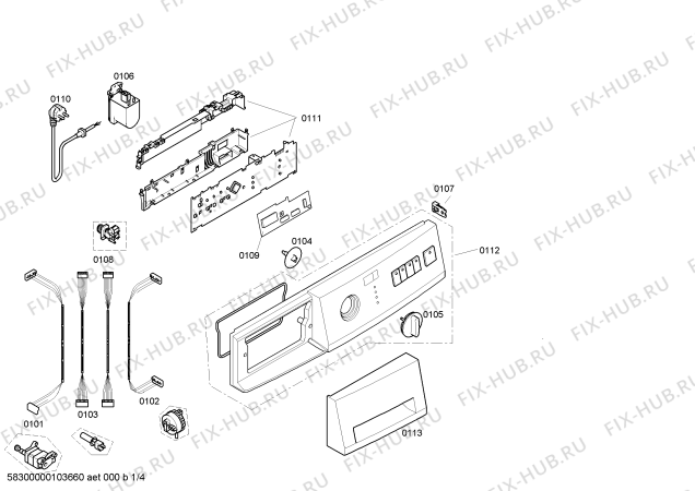 Схема №4 WXL761PL SIWAMAT XL 761 с изображением Ручка для стиралки Siemens 00491058