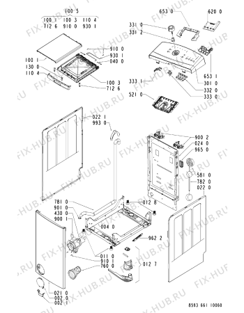 Схема №2 AWE 6616 W с изображением Микромодуль для стиралки Whirlpool 480111104649