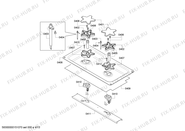 Схема №4 PRD484EEHC с изображением Нагревательный элемент для плиты (духовки) Bosch 00666825