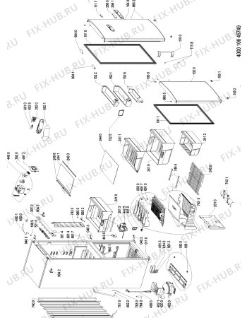 Схема №1 WBE33752NF7 (F090415) с изображением Наставление для холодильника Indesit C00347247