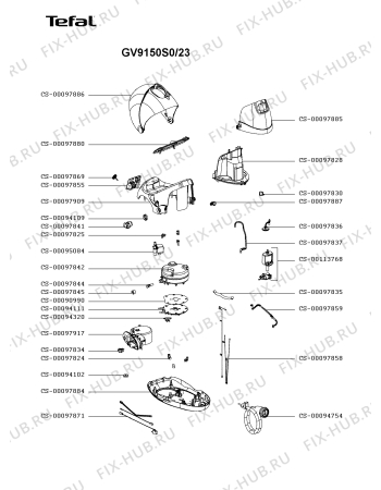 Схема №2 GV9150E0/23 с изображением Держатель для утюга (парогенератора) Tefal CS-00097880