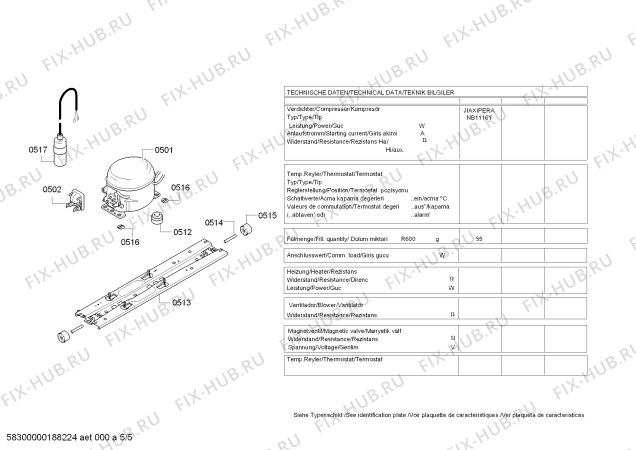 Схема №2 KDN56AI22 с изображением Емкость для холодильника Bosch 00657090