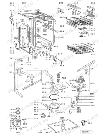 Схема №1 GSXK 7421 с изображением Панель для посудомоечной машины Whirlpool 481245373522