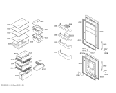 Схема №3 3KFB7813 с изображением Дверь для холодильной камеры Bosch 00246317