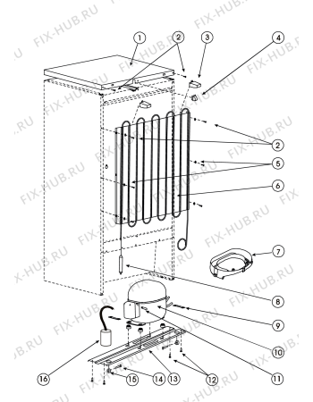 Схема №2 MTA1167 (F034378) с изображением Другое для холодильника Indesit C00853172