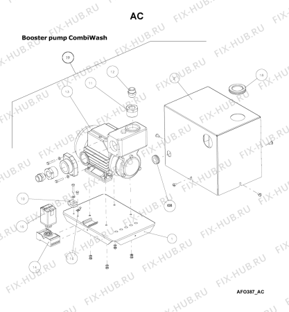 Схема №19 AFO 395 с изображением Всякое для комплектующей Whirlpool 483286011566