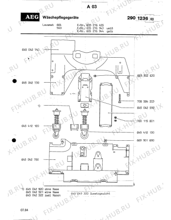 Схема №1 WASCHAUTOMAT с изображением Всякое Aeg 8996454121303