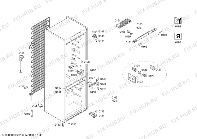 Схема №2 KG36NA50 с изображением Панель управления для холодильника Siemens 00668529