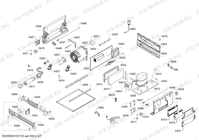 Схема №5 T18ID800LP с изображением Дверь для холодильника Bosch 00713211