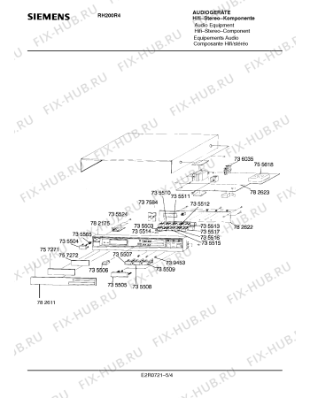 Схема №4 RH200R4 с изображением Интегрированный контур для аудиоаппаратуры Siemens 00735518