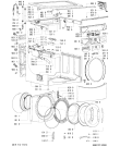 Схема №1 721 WT/CR с изображением Модуль (плата) для стиралки Whirlpool 481223958073