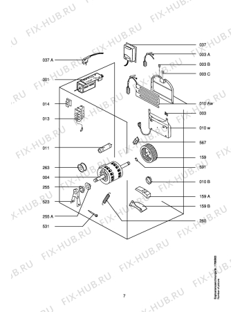 Взрыв-схема стиральной машины Aeg LTH33300 - Схема узла Electrical equipment