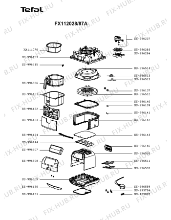 Схема №1 FX112027/87A с изображением Холдер для электротостера Tefal SS-996514