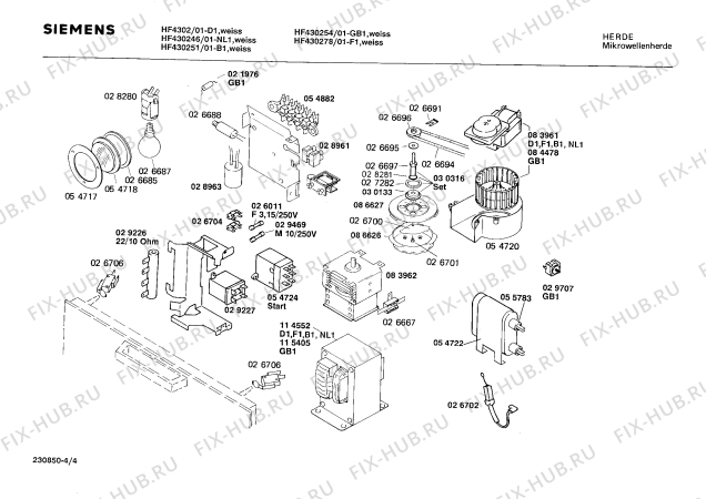 Схема №3 HF361031 с изображением Боковая часть корпуса для микроволновки Siemens 00115028