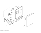 Схема №4 SE25M260EU с изображением Передняя панель для электропосудомоечной машины Siemens 00449499