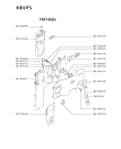 Схема №4 FNF148(0) с изображением Плата управления для электрокофеварки Krups MS-0926626