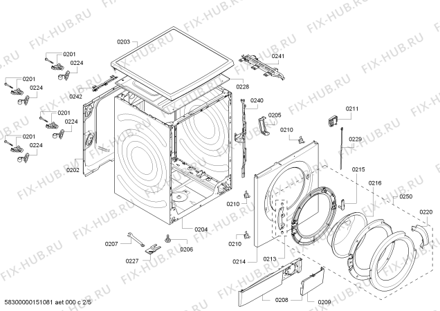 Схема №4 WAP20360EE Bosch Maxx 8 с изображением Силовой модуль для стиралки Siemens 00703608