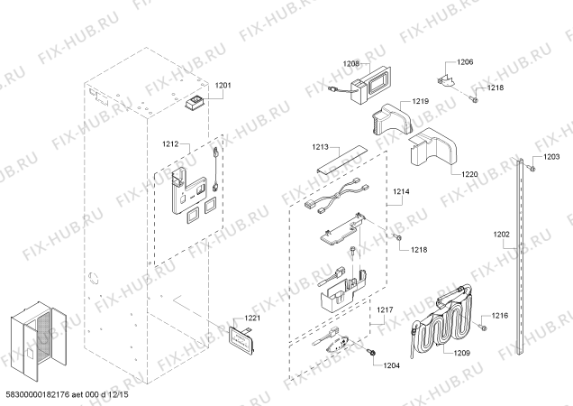 Схема №14 T42BR820NS с изображением Программатор для посудомойки Bosch 11004106