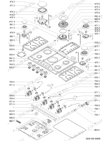 Схема №2 AKM 394/AE с изображением Затычка для плиты (духовки) Whirlpool 481244039728