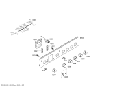 Схема №3 HSG342050U с изображением Панель управления для плиты (духовки) Bosch 00449961