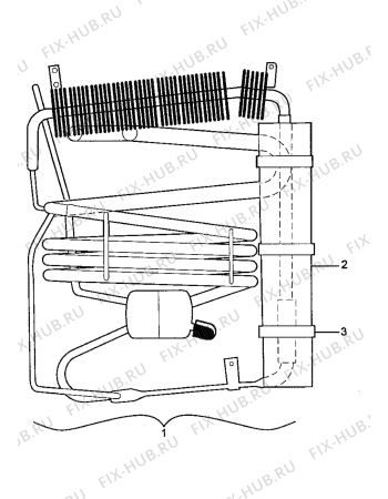 Взрыв-схема холодильника Electrolux EA0600C-WH - Схема узла Cooling generator