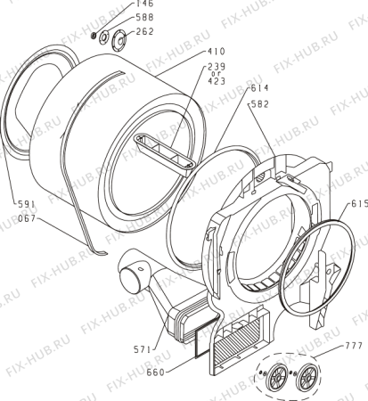 Взрыв-схема стиральной машины Gorenje D71110 (283905, SPO1) - Схема узла 04