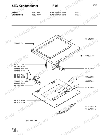 Взрыв-схема плиты (духовки) Aeg COMPETENCE 1050U-W - Схема узла Section2