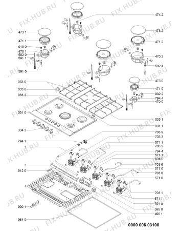 Схема №2 AKR 3551/IX с изображением Шланг для плиты (духовки) Whirlpool 481060414831