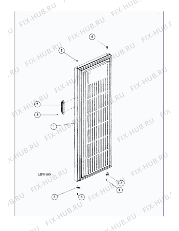 Схема №4 SFR167NF (F050043) с изображением Обшивка для холодильника Indesit C00256984