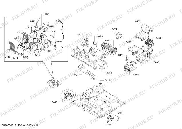 Схема №3 HB83K550N с изображением Панель управления для плиты (духовки) Siemens 00447638