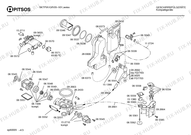 Схема №4 SKTPIA1GR POWERJET с изображением Панель для посудомойки Bosch 00288164