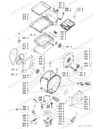 Схема №1 STL 120 с изображением Кнопка, ручка переключения для стиралки Whirlpool 481241029422