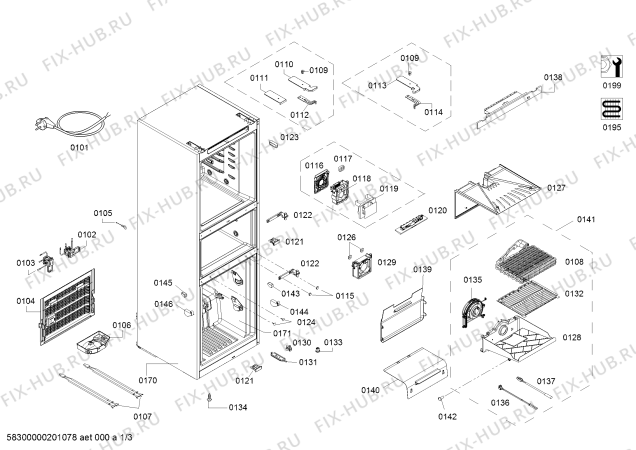 Схема №2 KGU28S268C с изображением Дверь для холодильника Bosch 11019762