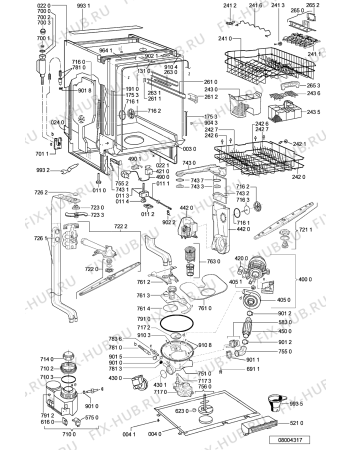 Схема №2 ADP 7990 IXM с изображением Панель для посудомоечной машины Whirlpool 481245373053