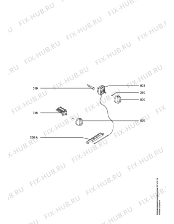 Взрыв-схема плиты (духовки) Aeg Electrolux B30503-5-W DE  R08 - Схема узла Functional parts