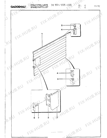 Схема №12 IK551135 с изображением Крышка для холодильника Bosch 00099736