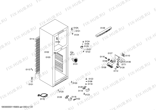 Схема №1 4FE3740N с изображением Дверь для холодильной камеры Bosch 00241877