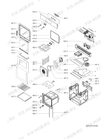 Схема №1 AKZ 494/IX с изображением Панель для плиты (духовки) Whirlpool 481245249118