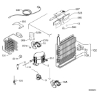 Схема №1 EUF10800 с изображением Часть корпуса для холодильной камеры Aeg 2238653014